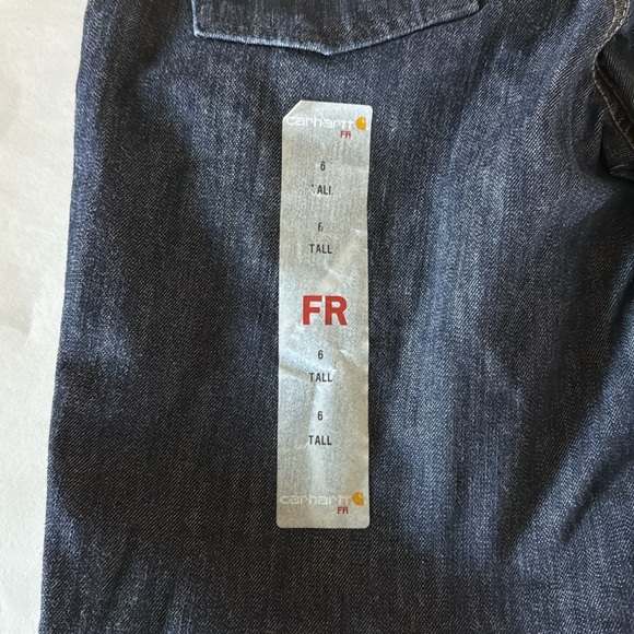 Carhartt Women's Flame Resistant Rugged Flex Original Fit Jean Size 6 Tall - Picture 8 of 9